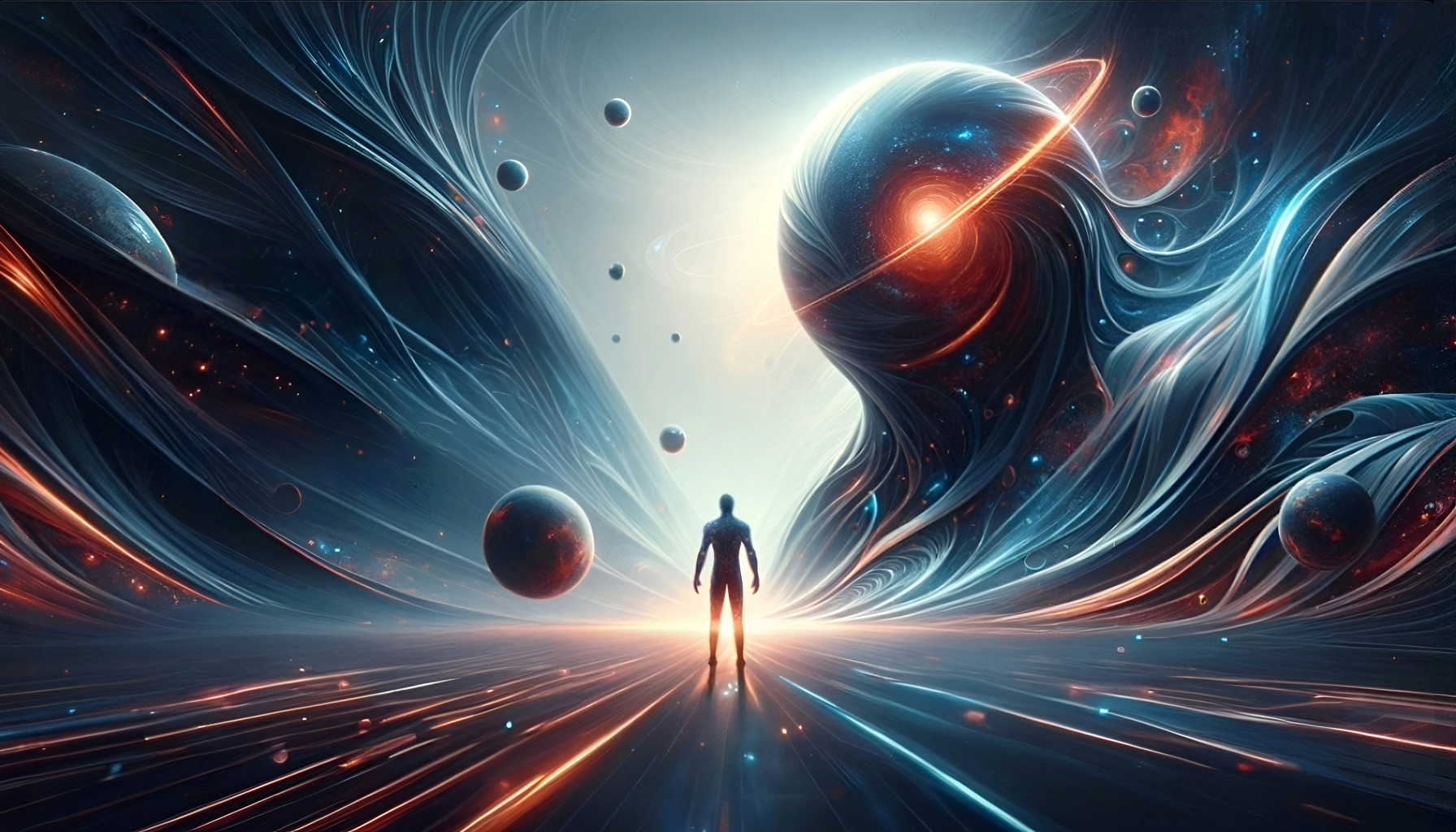 InfinitusFM Hero Image - Man meets the universe